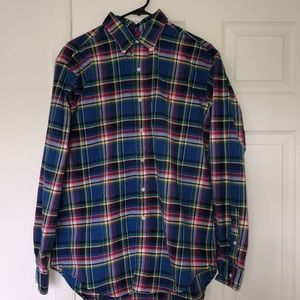 Ralph Lauren size L blue/green/red plaid shirt